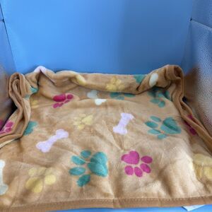 Pet Blanket 18x30 Tan multicolor Super Soft